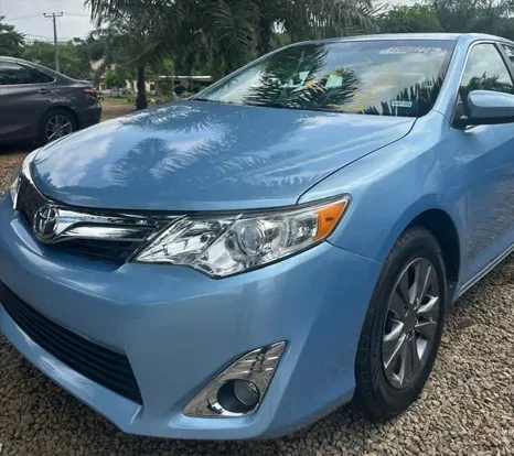 Sky blue Toyota Camry Car